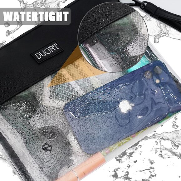 Clear Bag Stadium Approved, TPU Clear Purses Inside Pocket，Crossbody Bag Adjusta - Picture 5 of 6